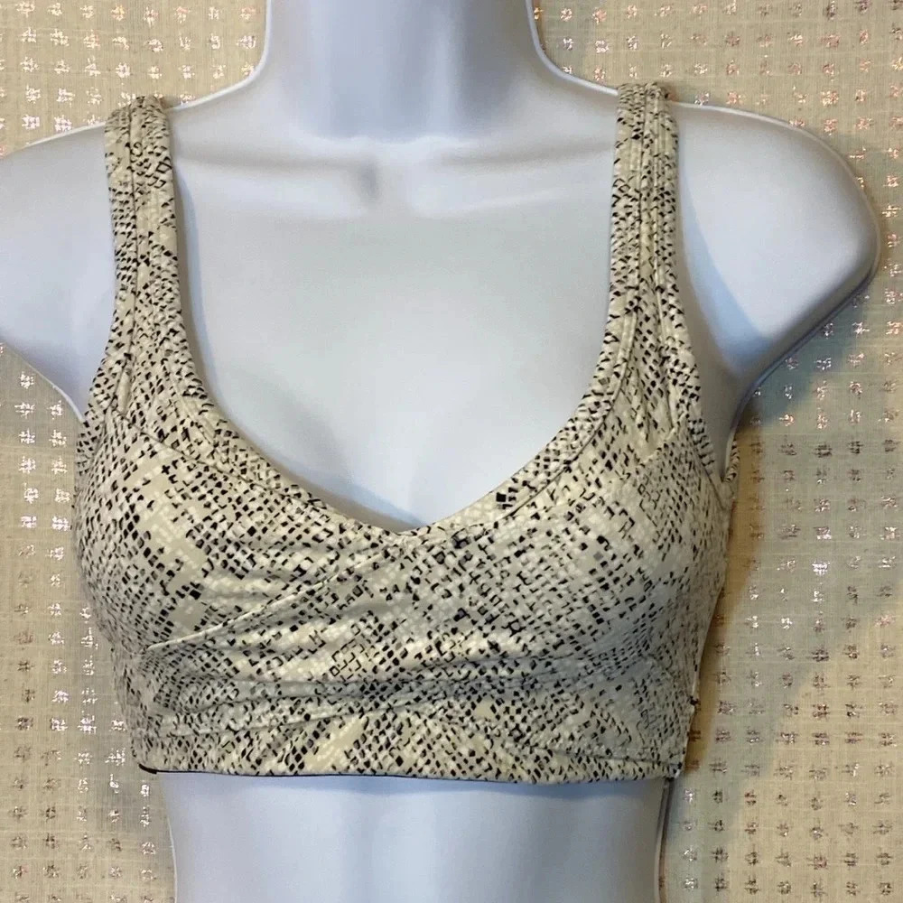 Varley Animal Print Activewear Top/Sports Bra
